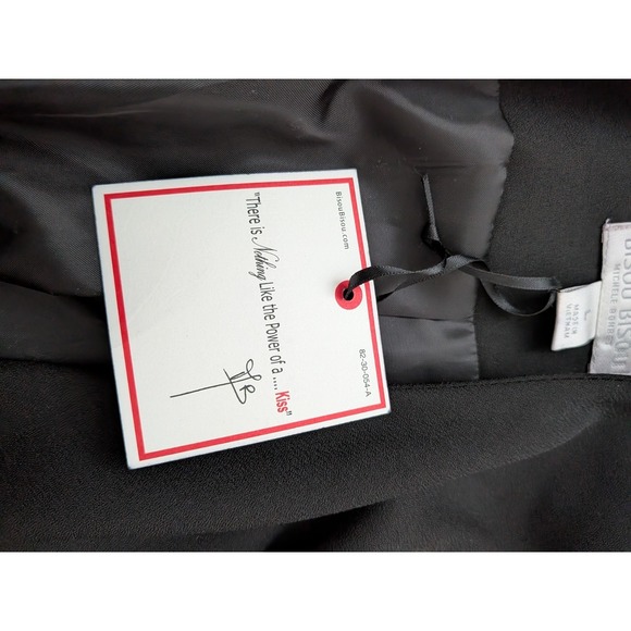 Bisou Bisou Jacket Blazer Size Large Black Womens Dressy Business NWT - Picture 5 of 12